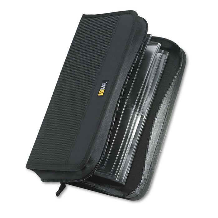 CD/DVD Wallet, Holds 72 Discs, Black