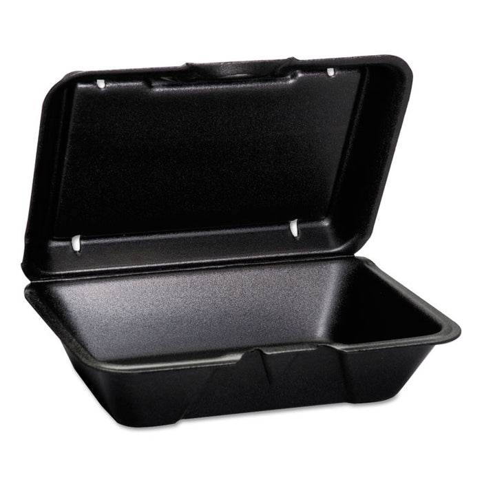 Hinged-Lid Foam Carryout Containers, Deep, 9 1/4x6 1/2x2 7/8, 100/Bag, 2 Bg/Ctn