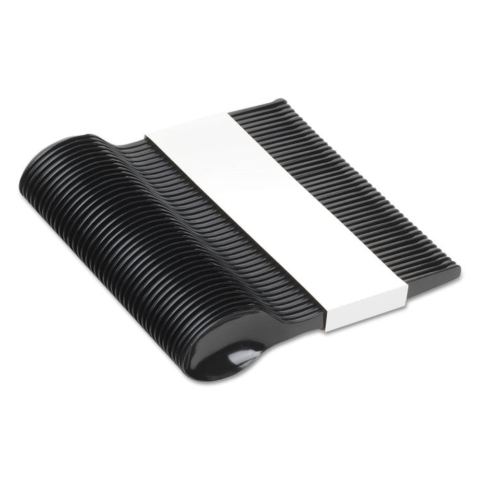 SmartStock Plastic Cutlery Refill, Spoons, 6", Series-O Mediumweight, Black, 40/Pack, 24 Packs/Carton