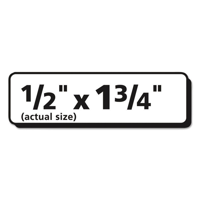 Matte Clear Easy Peel Mailing Labels w/ Sure Feed Technology, Laser Printers, 0.5 x 1.75, Clear, 80/Sheet, 10 Sheets/Pack