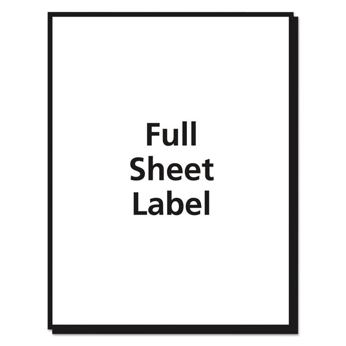 Matte Clear Shipping Labels, Inkjet Printers, 8.5 x 11, Clear, 25/Pack