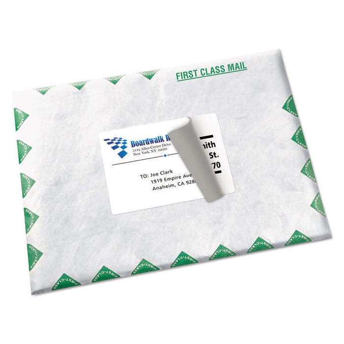 Shipping Labels w/ TrueBlock Technology, Inkjet Printers, 3.5 x 5, White, 4/Sheet, 25 Sheets/Pack
