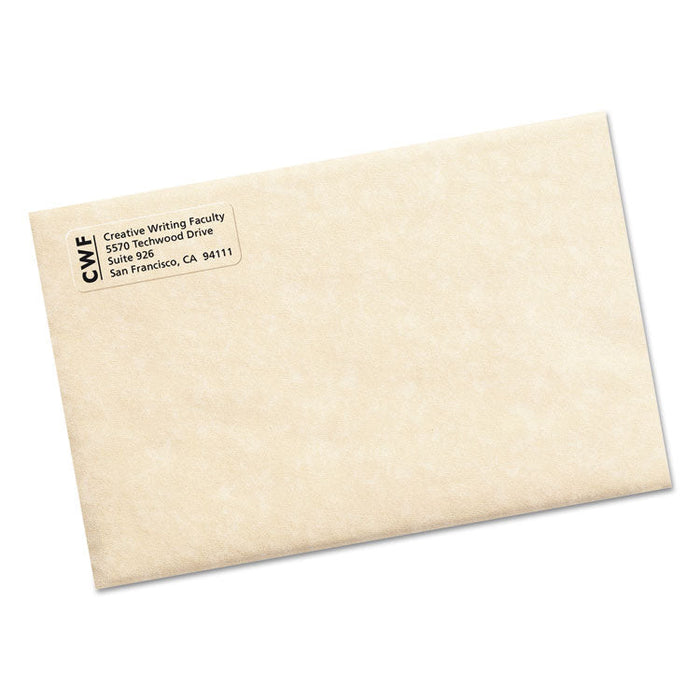 Matte Clear Easy Peel Mailing Labels w/ Sure Feed Technology, Laser Printers, 0.66 x 1.75, Clear, 60/Sheet, 10 Sheets/Pack