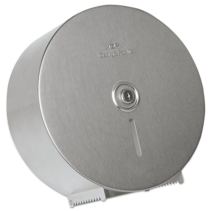 Stainless Steel Jumbo Roll Tissue Dispenser, 14.25 x 4.44 x 14.25, Stainless Steel
