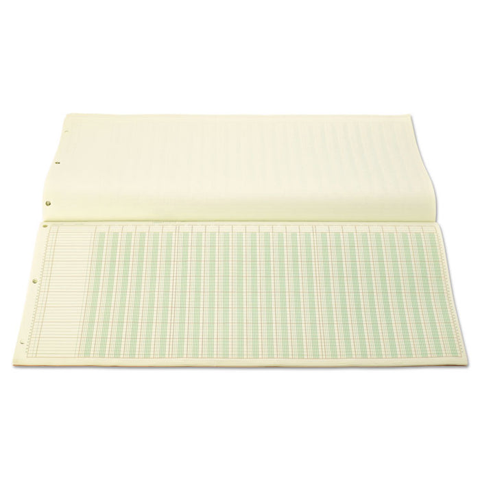 Accounting Pad, 25 Six-Unit Columns, 11 x 24 1/4, 50-Sheet Pad