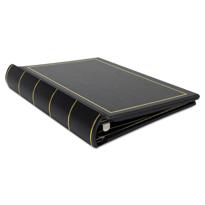 Looseleaf Corporation Minute Book, 1 Subject, Unruled, Black/Gold Cover, 11 x 8.5, 250 Sheets
