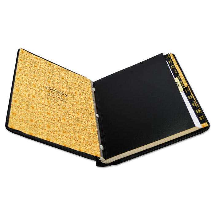 Corp Record/Minute Book Complete Outfit, Black, 75 Unruled Pages, 8 1/2 x 11