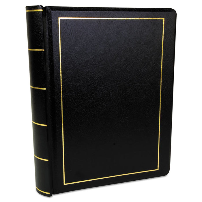 Looseleaf Corporation Minute Book, 1 Subject, Unruled, Black/Gold Cover, 11 x 8.5, 250 Sheets