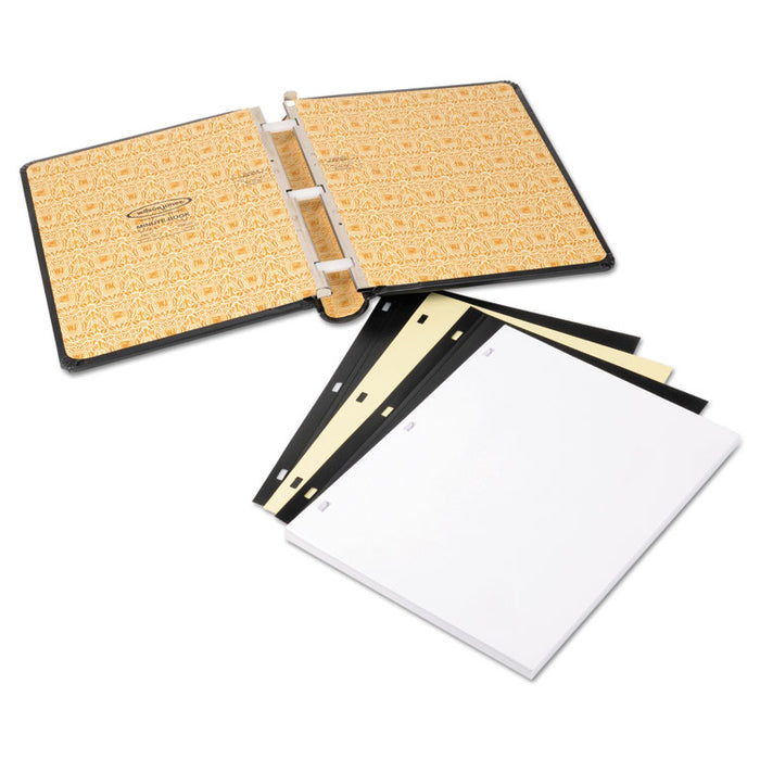 Looseleaf Corporation Minute Book, 1 Subject, Unruled, Black/Gold Cover, 11 x 8.5, 250 Sheets