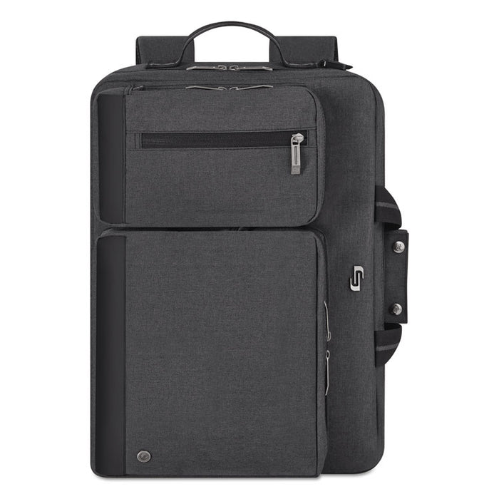Urban Hybrid Briefcase, Fits Devices Up to 15.6", Polyester, 16.75" x 4" x 12", Gray