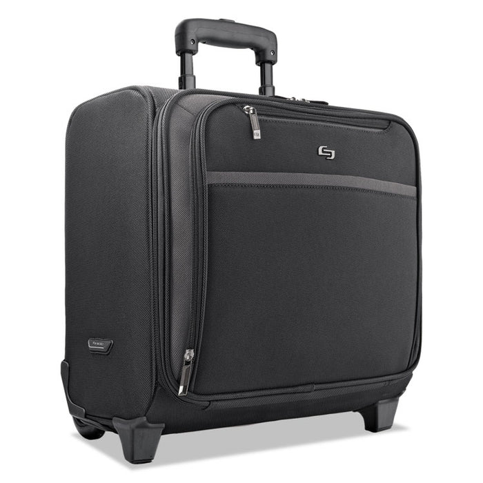 Pro Rolling Overnighter Case, 16", 15 1/2 x 8" x 11, Black