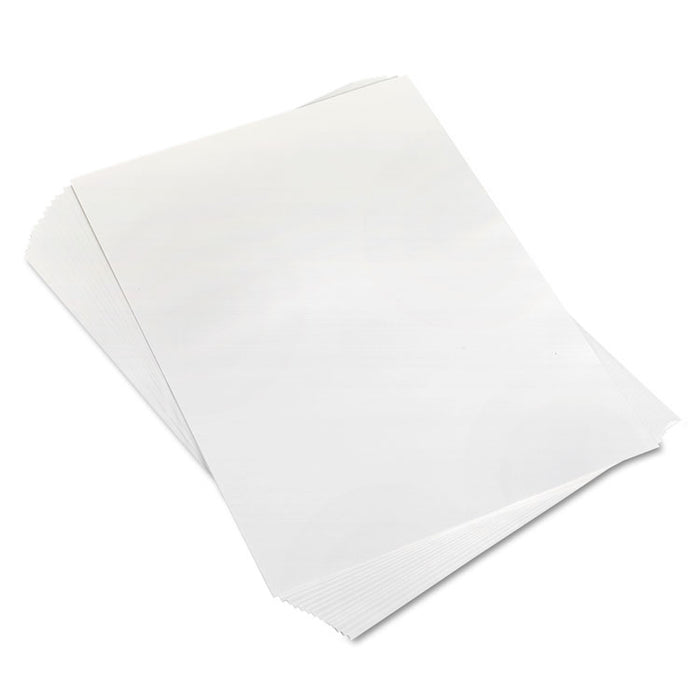 Peel and Stick Dry Erase Sheets, 17 x 24, White, 15 Sheets/Box