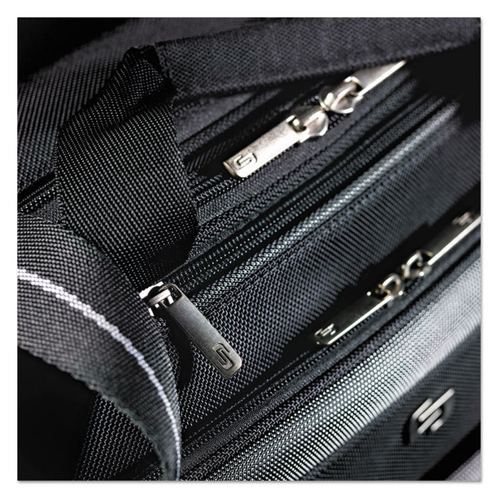 Pro CheckFast Briefcase, 17.3", 17" x 5 1/2" x 13 3/4", Black