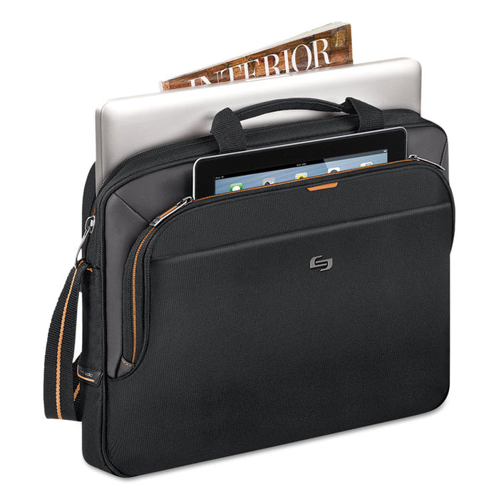 Urban Slim Brief, Fits Devices Up to 15.6", Polyester, 16.5 x 2 x 11.75, Black