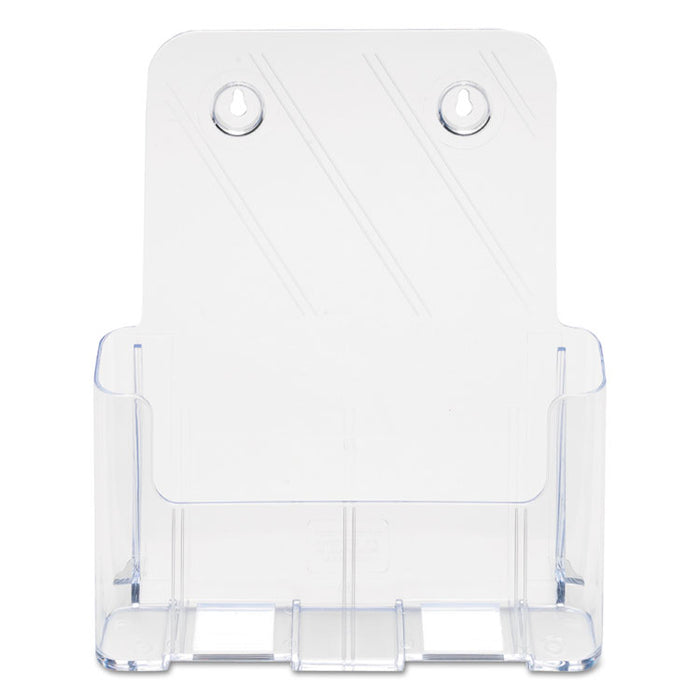 DocuHolder for Countertop/Wall-Mount, Magazine, 9.25w x 3.75d x 10.75h, Clear