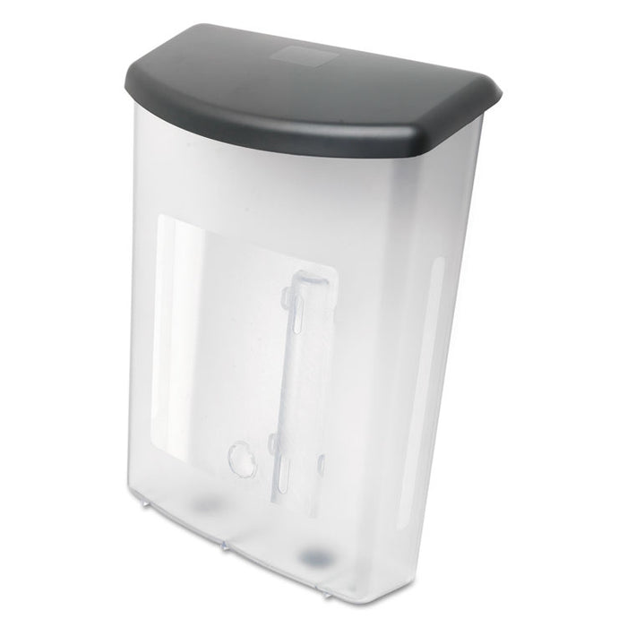 Outdoor Literature Box, 10w x 4.5d x 13.13h, Clear/Black