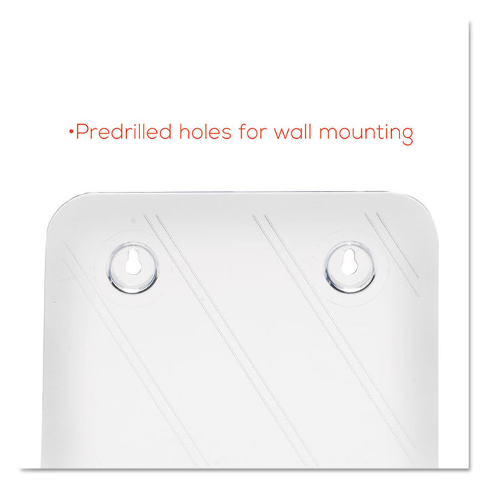 DocuHolder for Countertop/Wall-Mount, Magazine, 9.25w x 3.75d x 10.75h, Clear