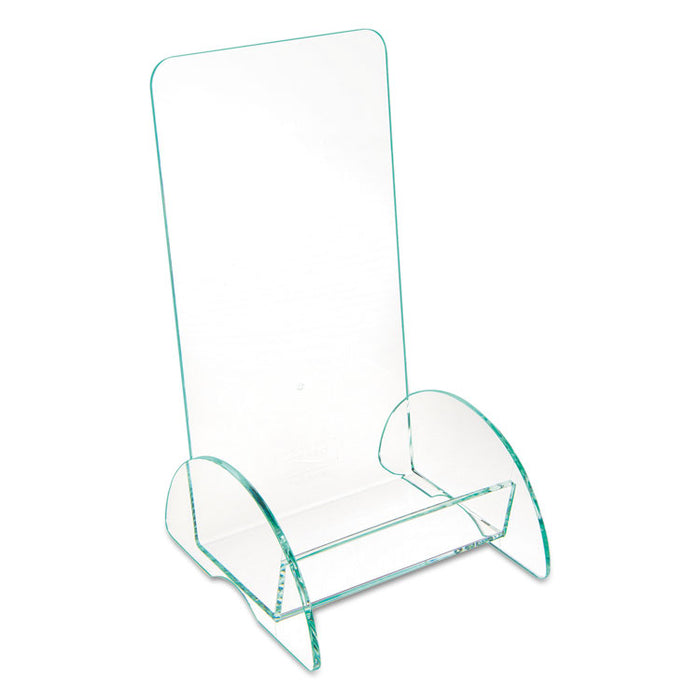 Euro-Style DocuHolder, Leaflet Size, 4.5w x 4.5d x 7.88h, Green Tinted