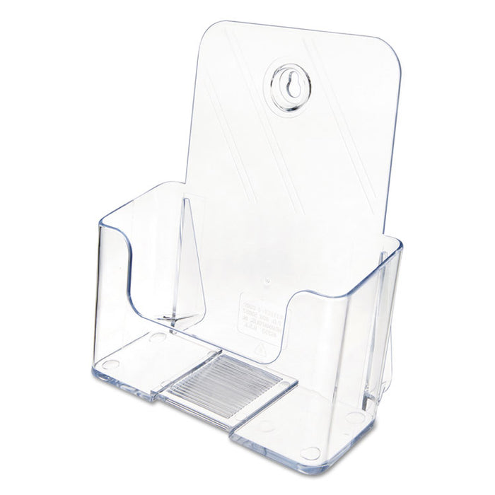 DocuHolder for Countertop/Wall-Mount, Booklet Size, 6.5w x 3.75d x 7.75h, Clear