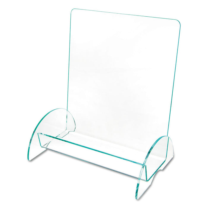 Euro-Style DocuHolder, Magazine Size, 9.81w x 6.31d x11h, Green Tinted