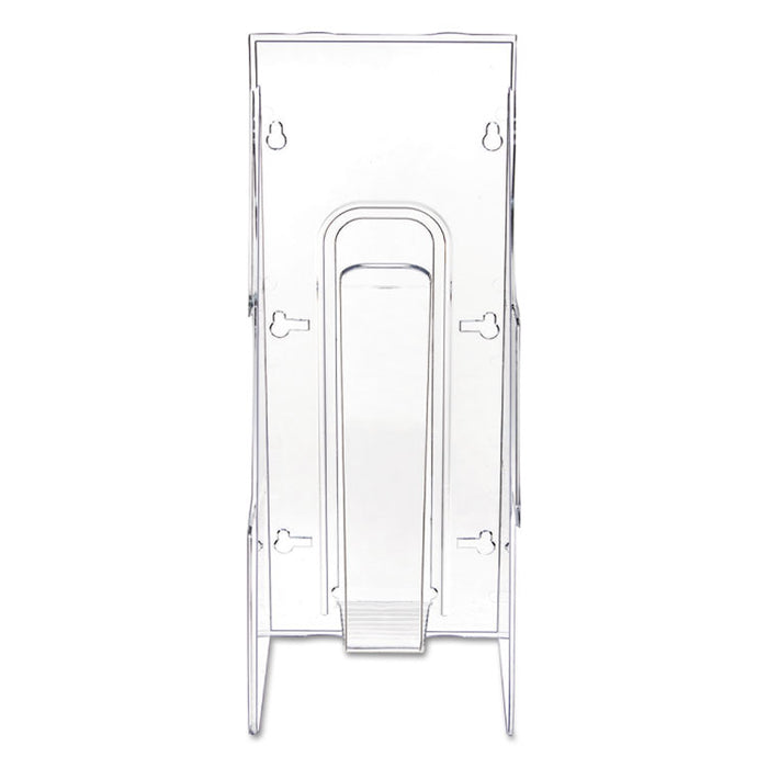Stand-Tall Wall-Mount Literature Rack, Leaflet, 4.56w x 3.25d x 11.88h, Clear