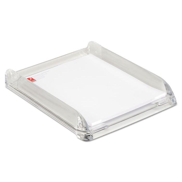 Stratus Acrylic Document Tray, 1 Section, Letter Size Files, 10.75" x 2.5" x 13.25", Clear