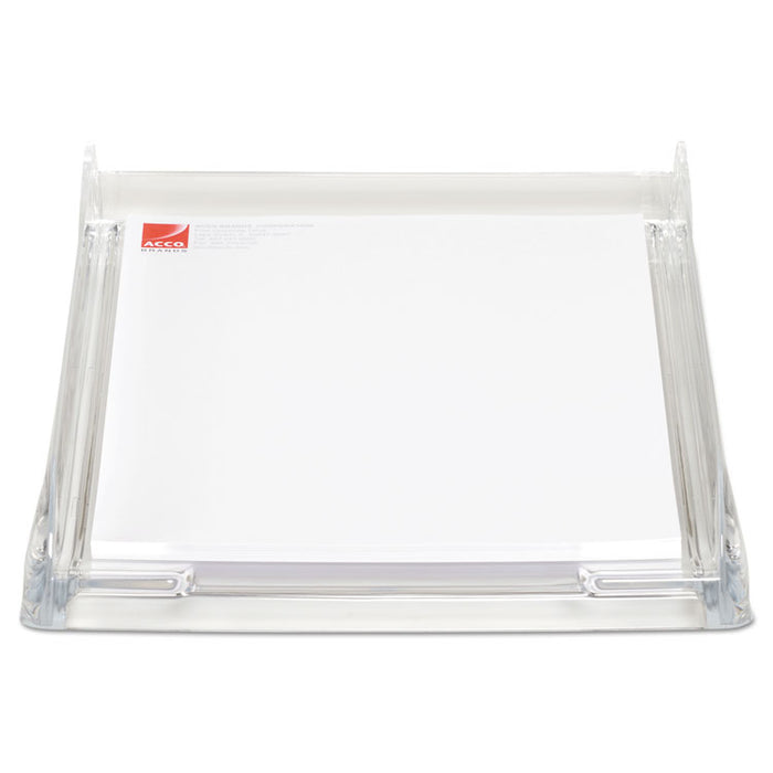 Stratus Acrylic Document Tray, 1 Section, Letter Size Files, 10.75" x 2.5" x 13.25", Clear