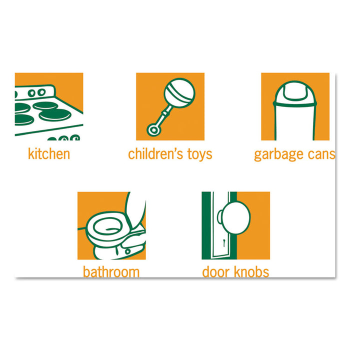 Botanical Disinfecting Wipes, 8 x 7, Lemongrass Citrus, White, 35 Count, 12/Carton