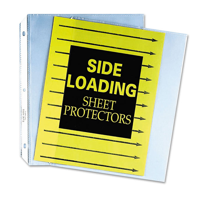 Side Loading Polypropylene Sheet Protectors, Clear, 2", 11 x 8 1/2, 50/BX