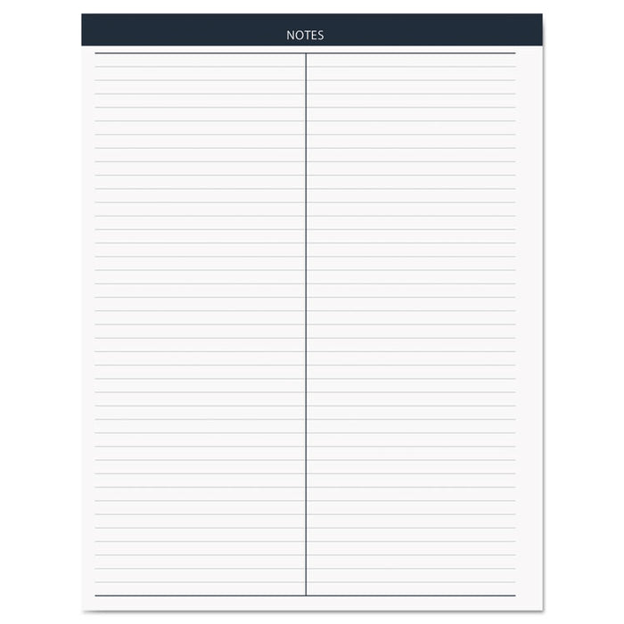 Recycled Teacher's Planner, Weekly, Two-Page Spread (Seven Classes), 11 x 8.5, Blue Cover