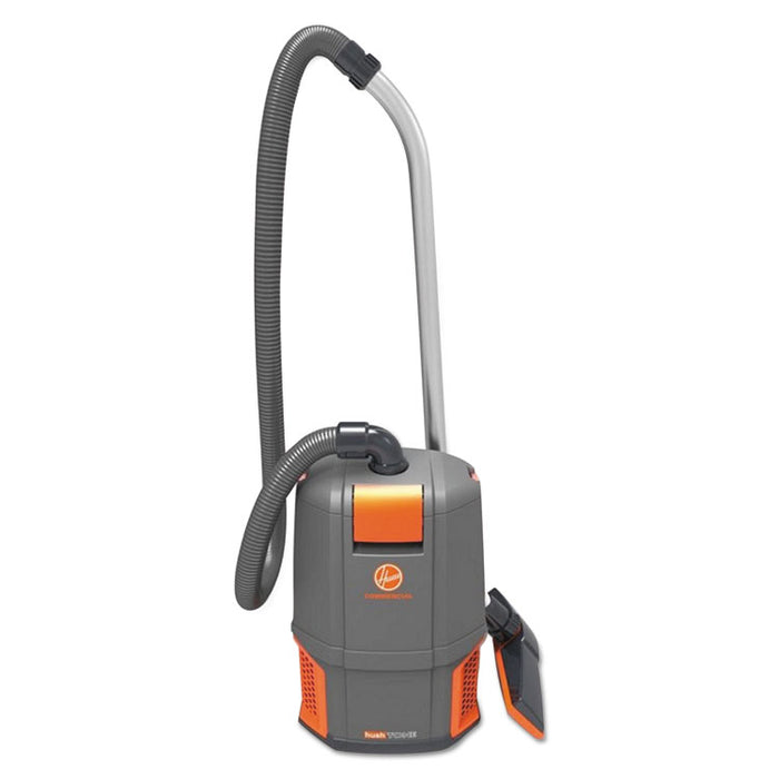 HushTone Backpack Vacuum Cleaner, 11.7 lb., Gray/Orange