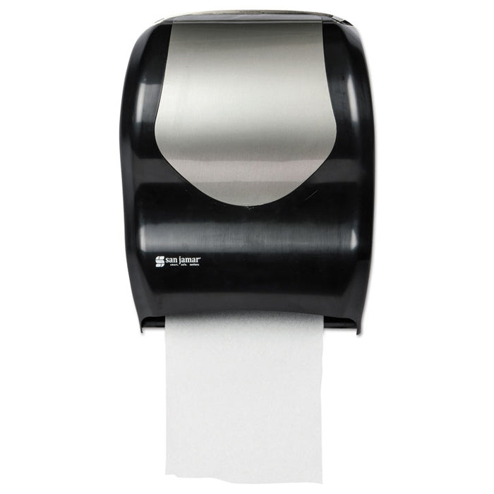 Tear-N-Dry Touchless Roll Towel Dispenser, 16 3/4 x 10 x 12 1/2, Black/Silver