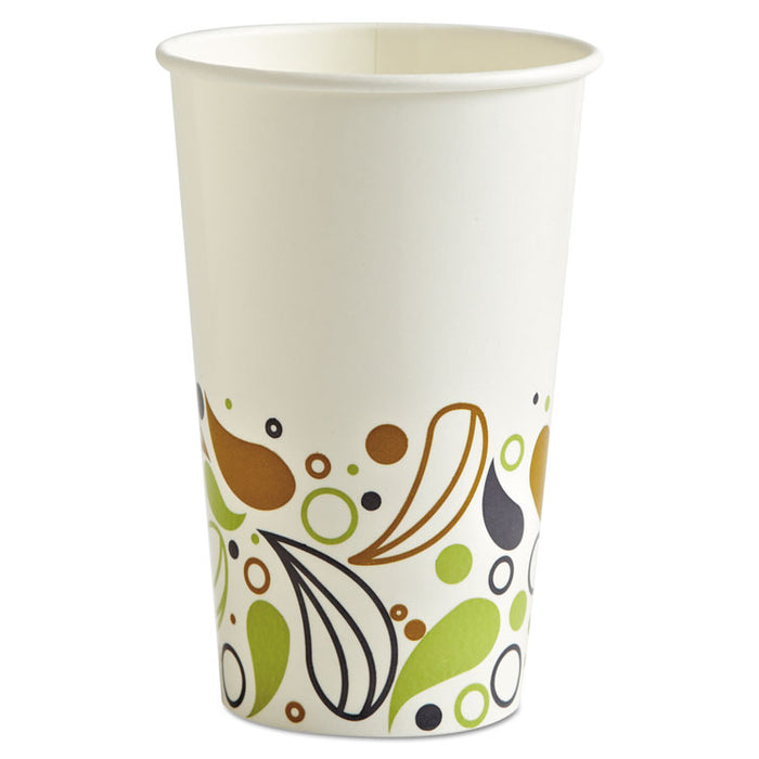 Deerfield Printed Paper Cold Cups, 16 oz, 20 Cups/Sleeve, 50 Sleeves/Carton