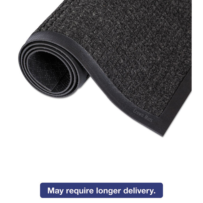Super-Soaker Wiper Mat with Gripper Bottom, Polypropylene, 24 x 36, Charcoal