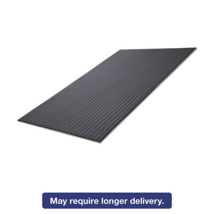 Ribbed Vinyl Anti-Fatigue Mat, 24 x 36, Black