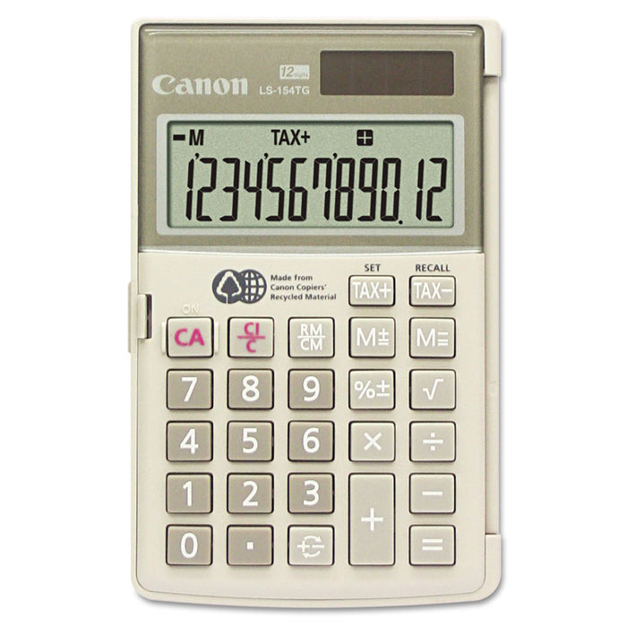 LS154TG Handheld Calculator, 12-Digit LCD