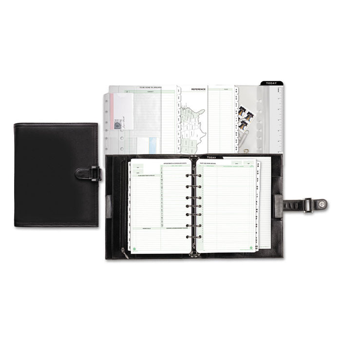 Soft Flex Leatherlike Starter Set, 8 1/2 x 5 1/2, Black