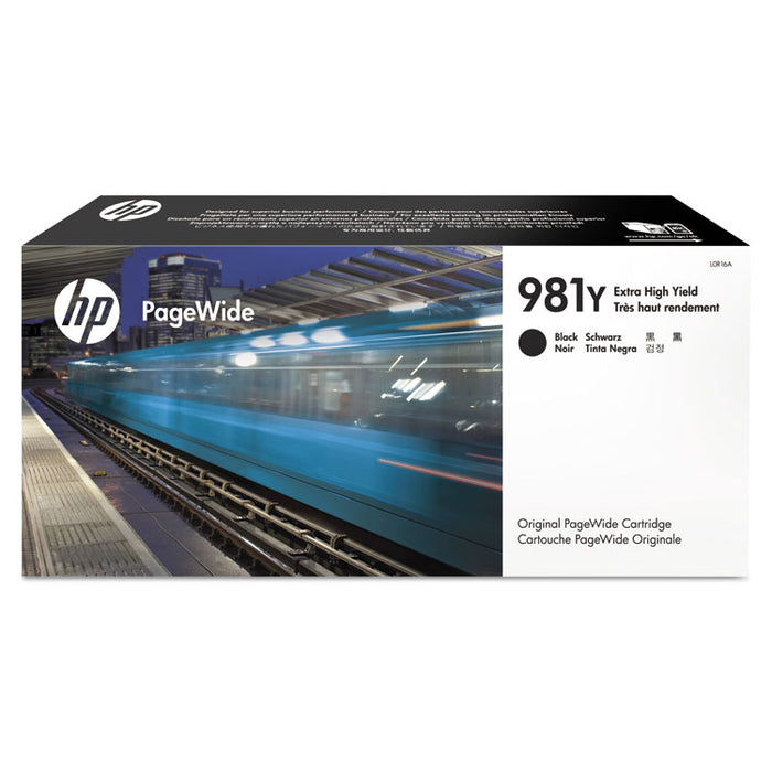 HP 981Y, (L0R16A) Extra High-Yield Black Original PageWide Cartridge