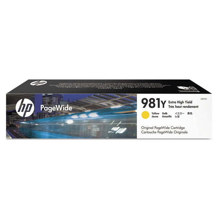 HP 981Y, (L0R15A) Extra High Yield Yellow Original PageWide Cartridge