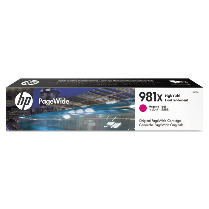 HP 981X, (L0R10A) High Yield Magenta Original PageWide Cartridge