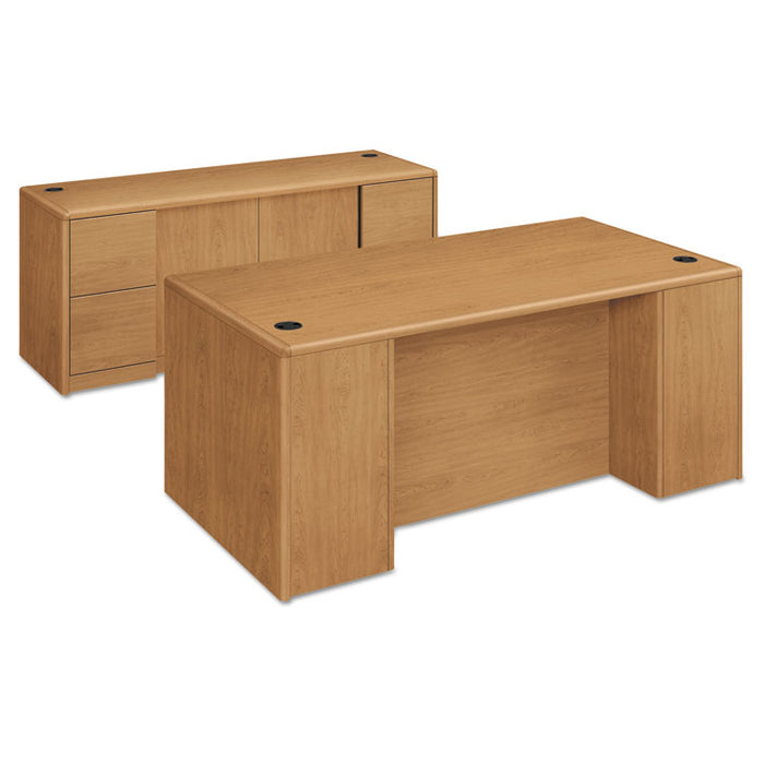10700 Series Double Pedestal Desk with Full-Height Pedestals, 72" x 36" x 29.5", Harvest