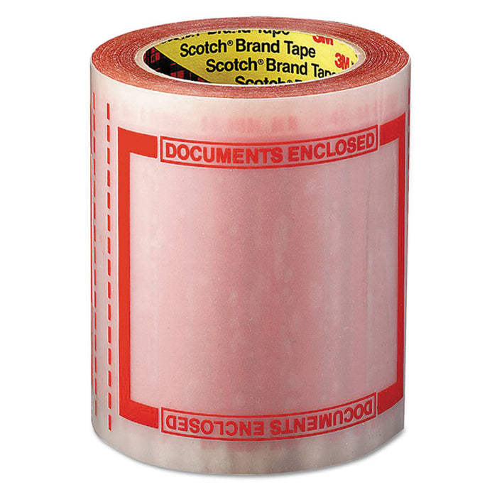 Pouch Tape, 3" Core, 5" x 6", Transparent