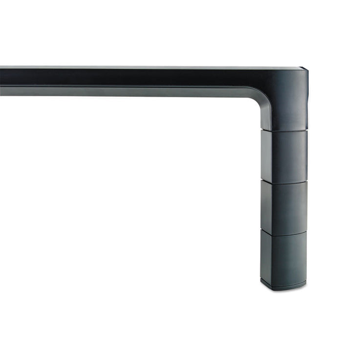 Adjustable Monitor Stand, 16" x 12" x 1.75" to 5.5", Black, Supports 20 lbs
