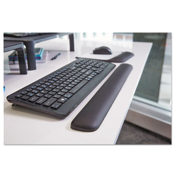 Gel Wrist Rest for Keyboards, 19"x 2" x 3/4", Solid Color