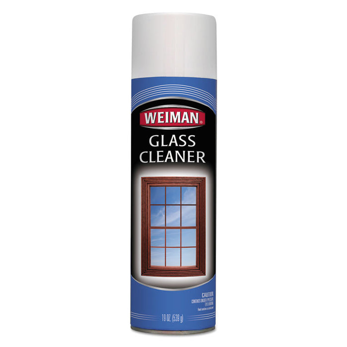Foaming Glass Cleaner, 19 oz Aerosol Can, 6/Carton