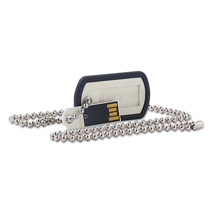 Dog Tag USB Flash Drive, 16 GB, Black