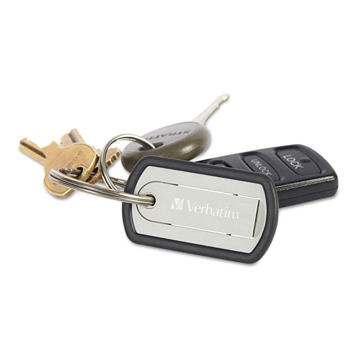 Dog Tag USB Flash Drive, 16 GB, Black