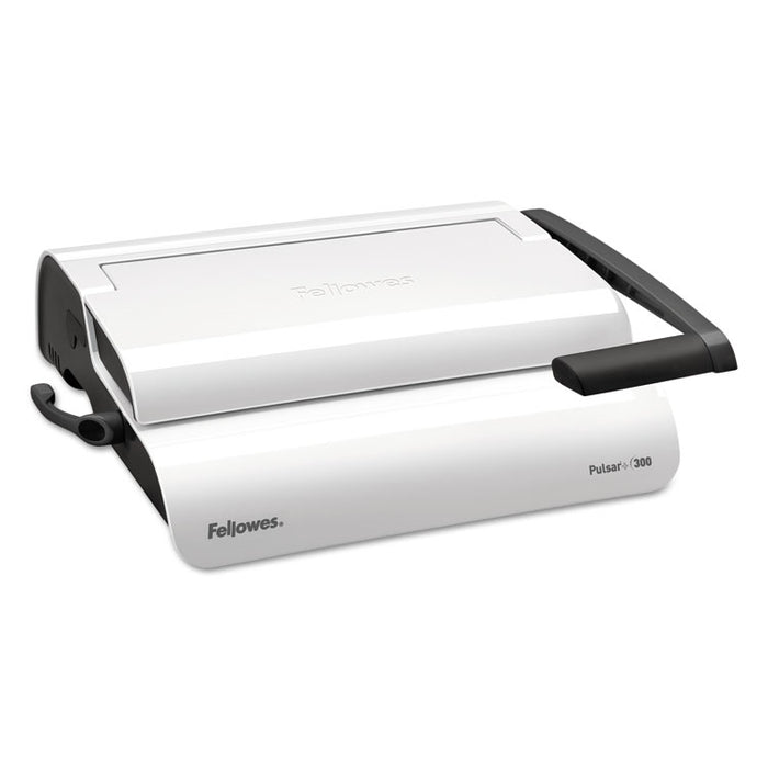 Pulsar+ Manual Comb Binding System, 300 Sheets, 18 1/8 x 15 3/8 x 5 1/8, White