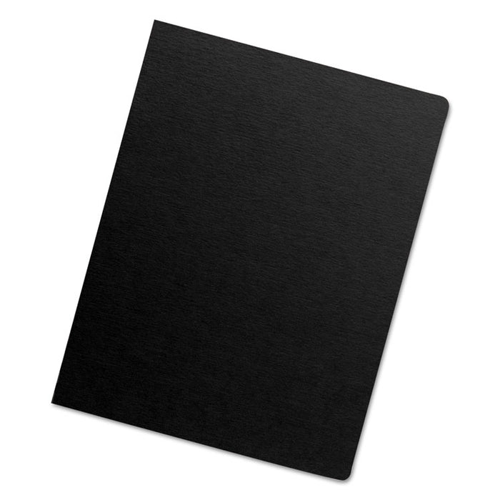 Futura Binding System Covers, Round Corners, 11 1/4 x 8 3/4, Black, 25/Pack