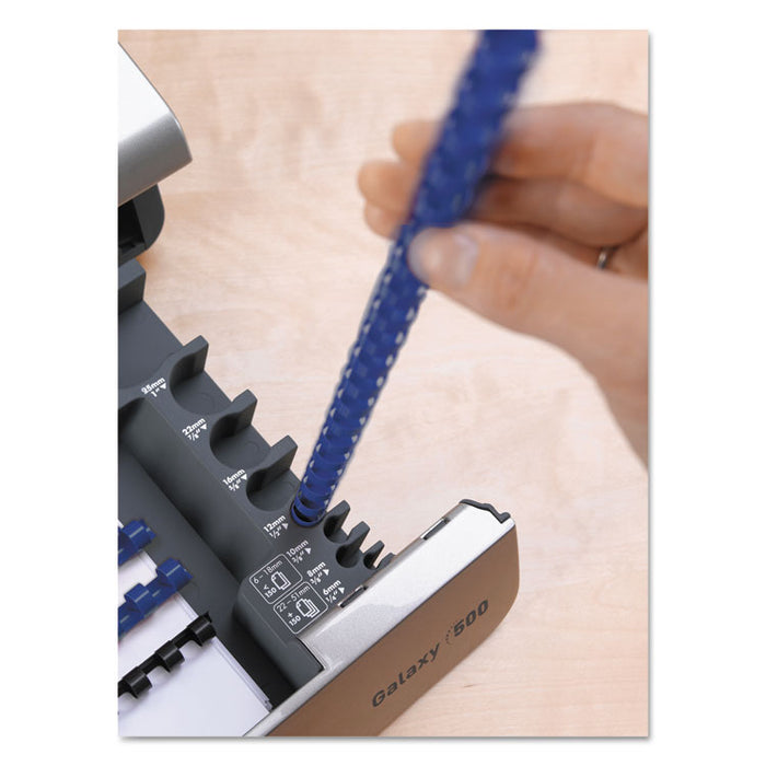 Galaxy 500 Electric Comb Binding System, 500 Sheets, 19 5/8x17 3/4x6 1/2, Gray